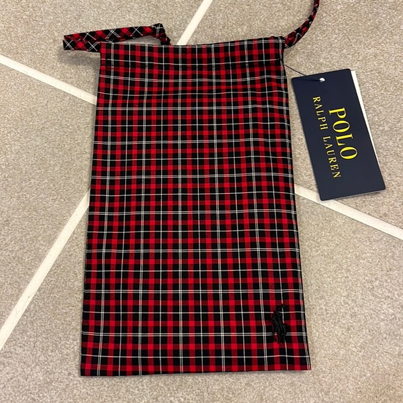 Polo Ralph Lauren Other - Polo Ralph Lauren cloth red plaid face mask new small / medium